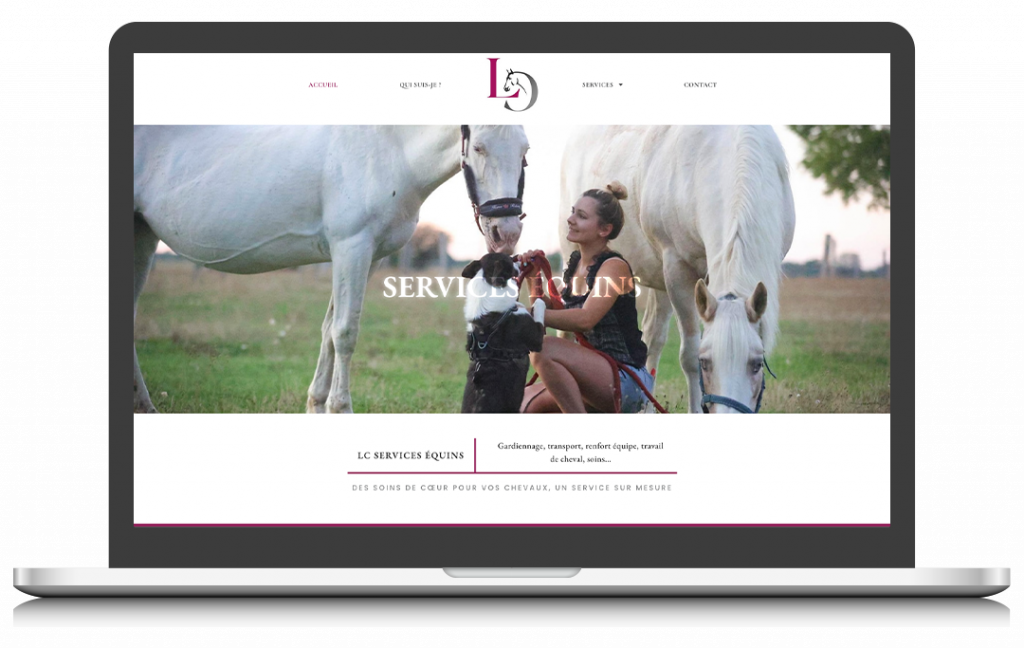 Création site internet sur-mesure WordPress pour LC Services Equins