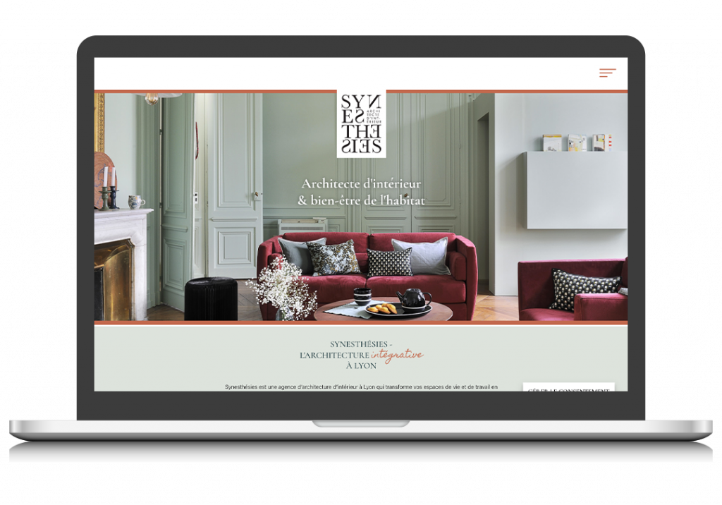 Création site internet sur-mesure architecte intérieur